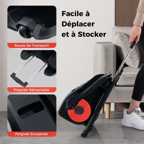 Appareil Elliptique de Bureau Portable avec Écran d'Affichage Pédale d'Exercice Électrique pour Personnes Âgées avec Télécommande