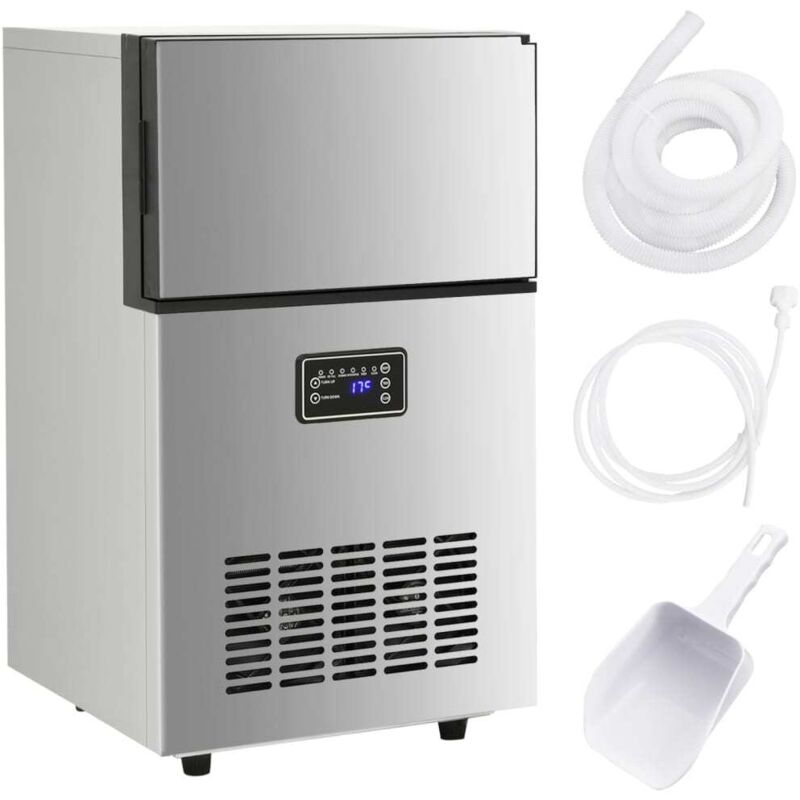 Vidaxl - Appareil à glaçons 420 w argenté 45 kg / 24 h