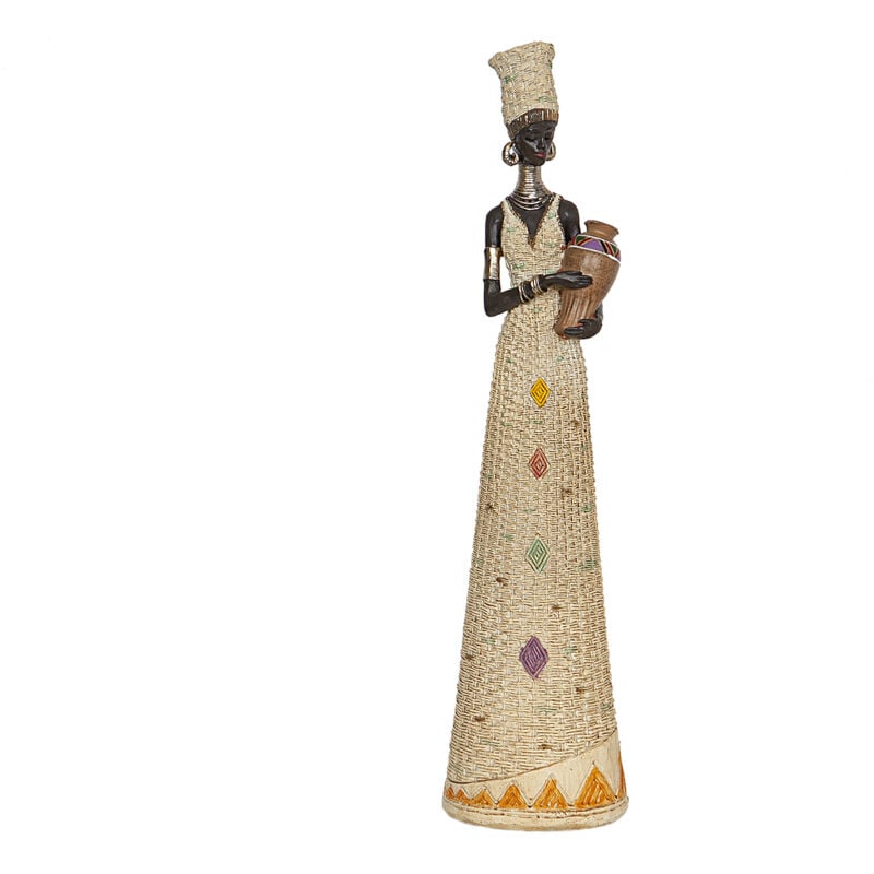 Figurine Africaine en Résine C/Cantaro