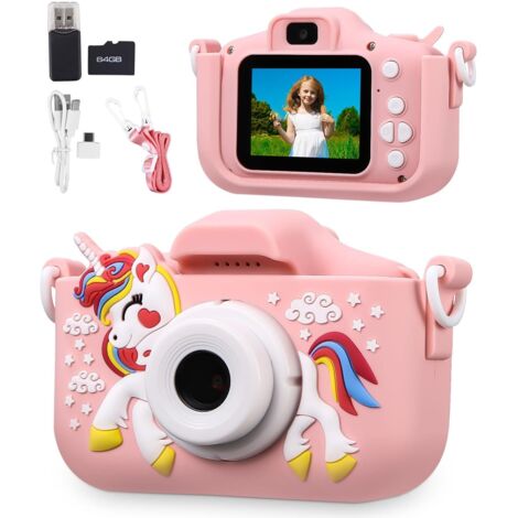 Microscope Portable Pour Enfants - Écran 2,4" - Grossissement 500x - Design Lion - Cadeau éducatif 3 à 12 Ans