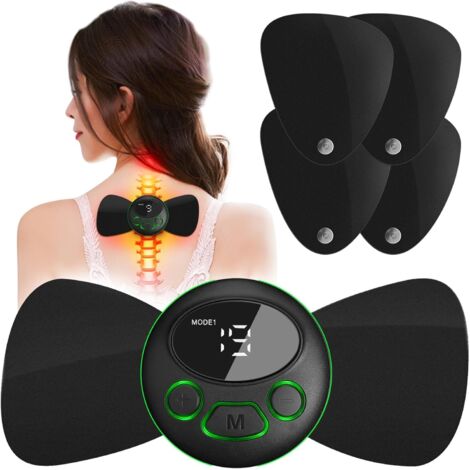 Appareil TENS et EMS sans fil intelligent, modèle 2025, approuvé FSA et HSA, stimulateur musculaire électrique rechargeable pour massage des tissus profonds.-AquaForge