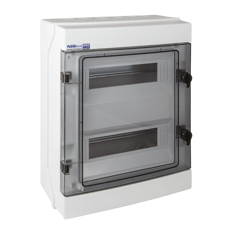 Coffret électrique en saillie étanche 24 modules (2 x 12) IP65 neo Elektroplast
