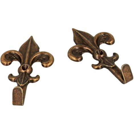 Appendi quadro Masidef ganci modello giglio 19x32 mm finitura ottone lucido 20 pezzi