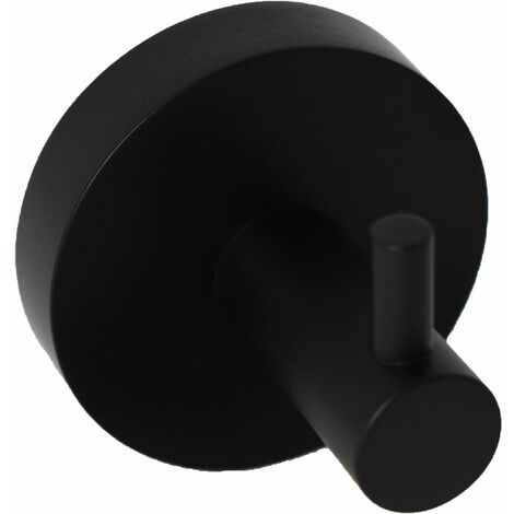 Appendi salvietta singolo nero opaco Capannoli Hoop HP109 MM  Nero opaco - fissaggio a viti