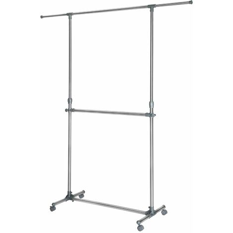 HOMCOM RELLA APPENDIABITI Attaccapanni in Metallo, Stand Vestiti con  Rotelle EUR 50,95 - PicClick IT