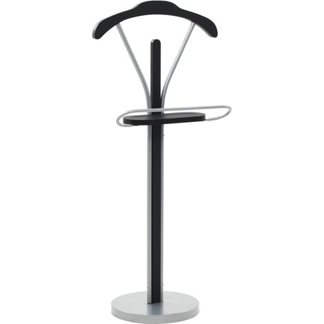 Appendiabiti 45x35x107 cm Nero e Grigio vidaXL