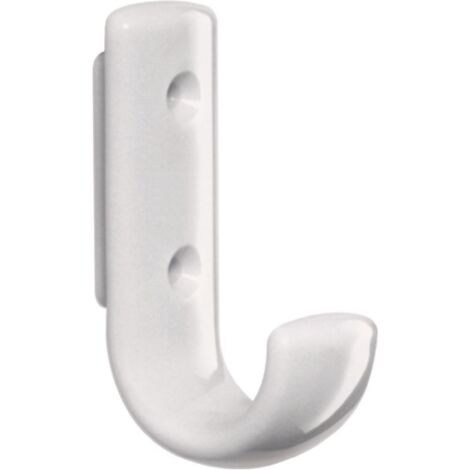 Appendiabiti 477.90.060 singolo A.48mm PA bianco puro 99 H.75mm HEWI