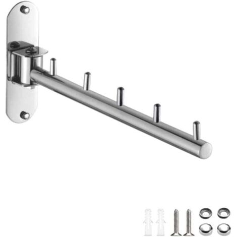 STENDIBIANCHERIA A MURO RIBALTABILE IN ACCIAIO ZINCATO CM.55