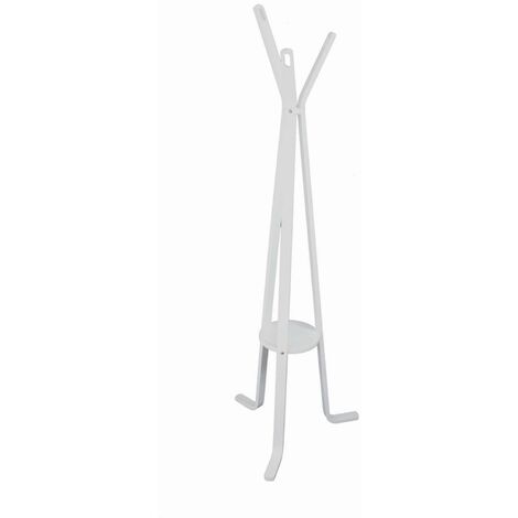 Appendiabiti a Stelo 50xh170 cm in Compensato di Legno di Betulla Bianco