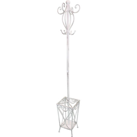Appendiabiti Bianco Vintage Piantana in Ferro Arredamento