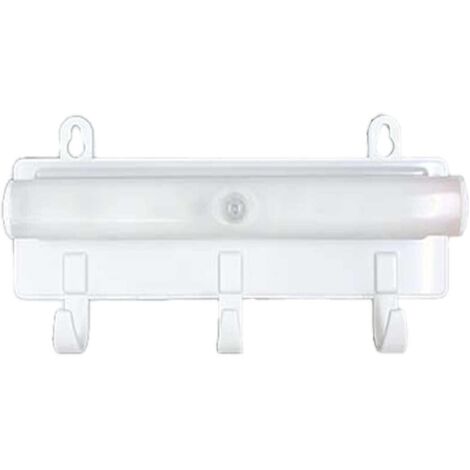 Appendiabiti con Lampada di Sensore a Movimento Luce LED da Armadio Bianco Freddo 6500K 70lm 1W