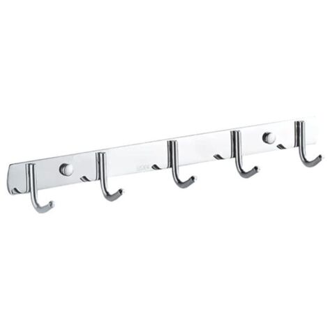 Appendiabiti da parete KZQ, acciaio inossidabile, robusto appendiabiti in metallo, moderno appendiabiti per cappelli, gancio singolo per asciugamani, borse, accappatoi, guardaroba, bagno, ingresso (