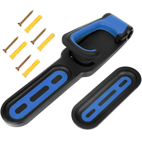Appendiabiti da parete verticale per bici Funzionamento semplice Pratico supporto per rack di stoccaggio per garage Nero Blu