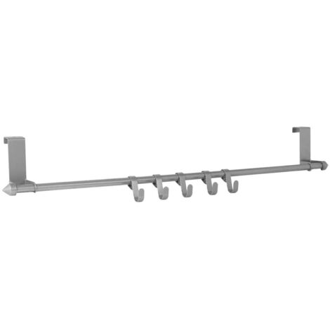 Appendiabiti Da Porta Con 5 Ganci Regolabili 57cm