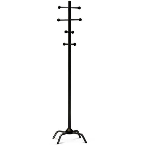 Appendiabiti da Terra 41x176 cm in Metallo Mistral Nero