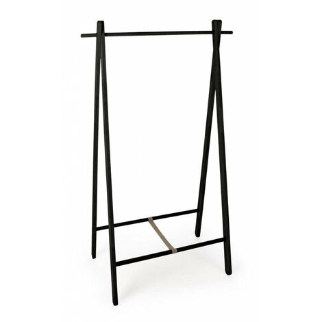 Appendiabiti da Terra 91x50x151 cm Daiki in Legno Nero