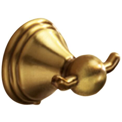 Appendiabiti doppio da muro in acciaio inox e Cromall 7526 Gedy serie ROMANCE Bronzo