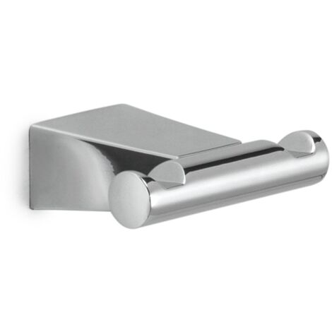 Appendiabiti doppio da muro in acciaio inox e Cromall TN26 Gedy serie TONALE Cromato
