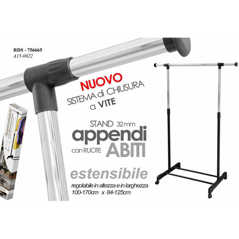 APPENDIABITI ESTENSIBILE 170H CROMO