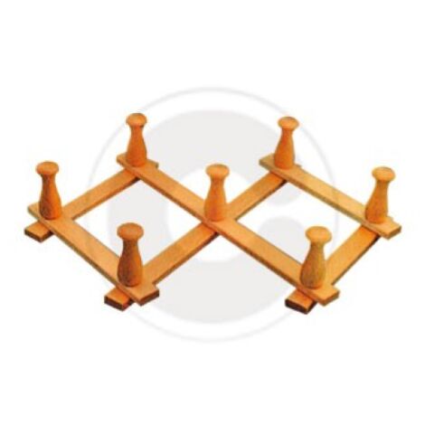 appendiabiti estensibile in legno bianco 7 ganci attaccapanni 40 cm