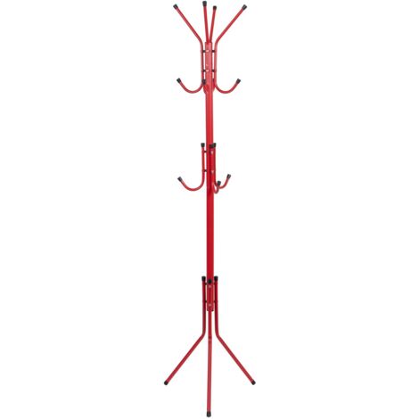 APPENDIABITI HURON CROMATO IN COLORE ROSSO 45 X 45 X H177 CM