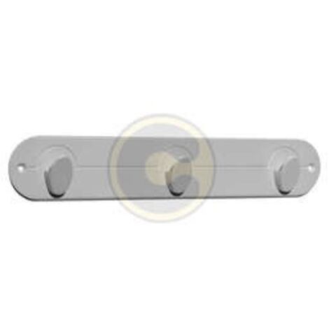 appendiabiti in allumina mezzaluna 3 posti xm 30x5,5h attaccapanni