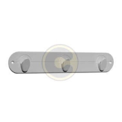 appendiabiti in allumina mezzaluna 3 posti xm 30x5,5h attaccapanni