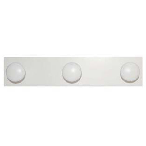 Appendiabiti In Legno 3 Posti Bianco - cm.9x44