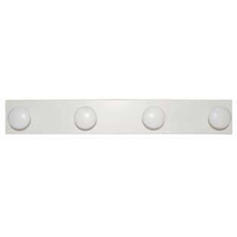 Appendiabiti in legno 4 posti bianco - cm.9x59