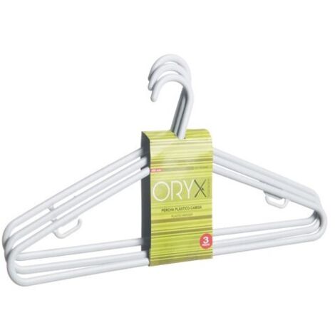 Appendiabiti in plastica Oryx 410 mm. (Confezione 3 Pezzi)