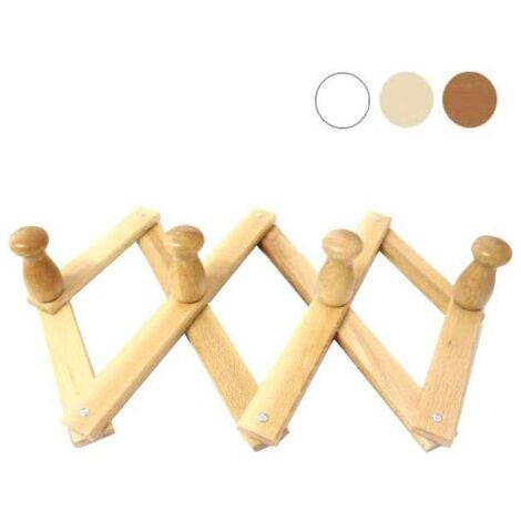 Appendiabiti Legno Estensibile Posti 4 Bianco Xtra 11818
