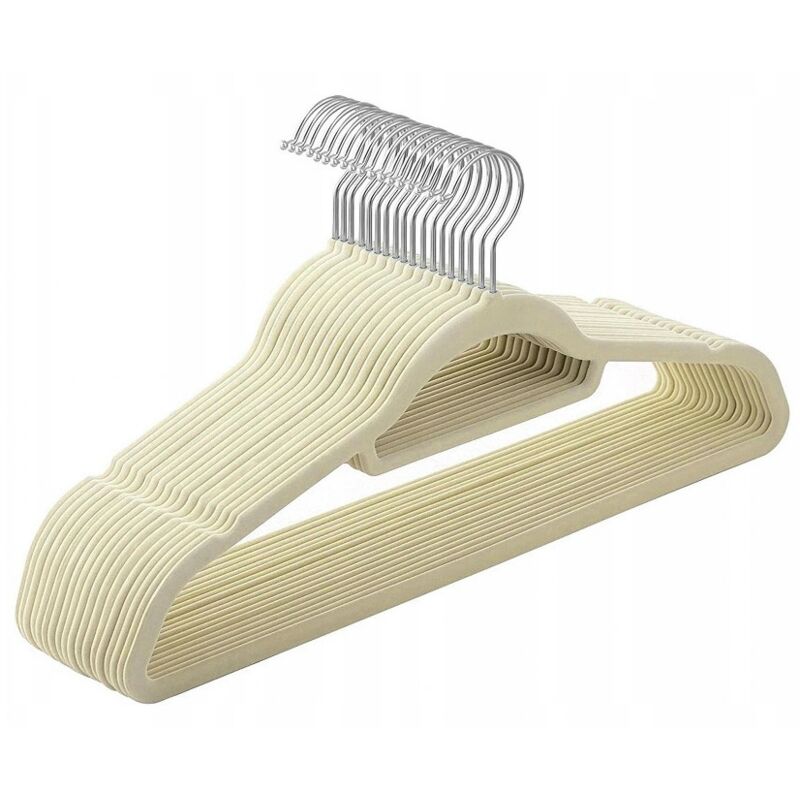 Appendiabiti maxi in velluto, set da 50 pezzi