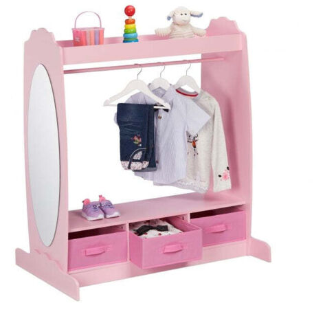 Appendiabiti per bambini con specchio