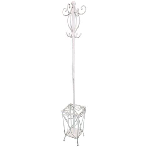 WZR Attaccapanni con Portaombrelli E 6 Ganci,Autoportante Ingresso Appendiabiti da Terra Cappelli Borsa Titolare Giacca Piedi A H-170cm