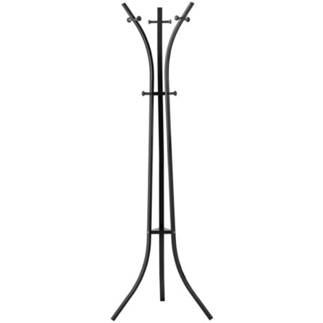 appendiabiti "reed" in metallo colore grigio scuro, 40x59x184 cm