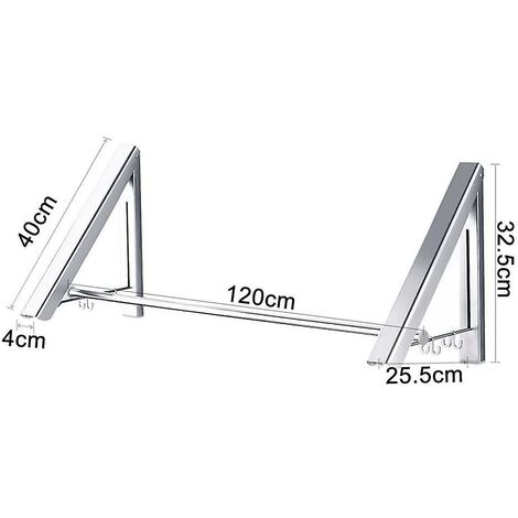 1pc Stendibiancheria Per Balcone, Manufatto Di Asciugatura Retrattile Per  La Casa, Ringhiera Per Ringhiera Per Guardaroba Per Finestra Scaffale Per  Appendiabiti Fresco, Stendino Per Asciugatura Per Finestre Esterne Scarpe  Ringhiera - Casa