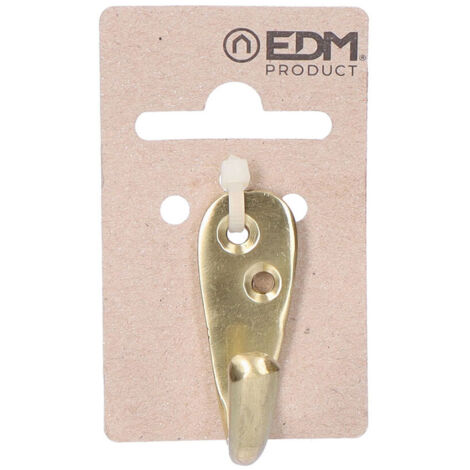 Appendiabiti semplice in ottone lucido EDM