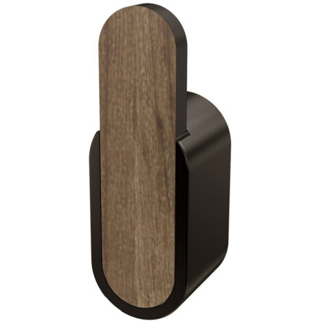 Appendiabiti singolo Bergen, nero/legno