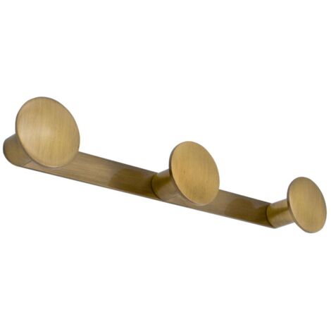 Appendiabiti triplo serie One - Inda - Finitura:: Bronzo