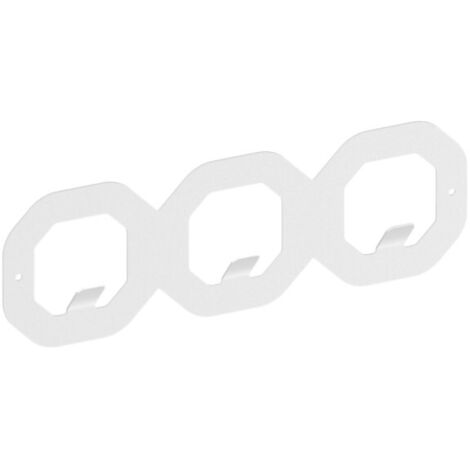 Appendiabiti WS40, HEKSAGON, bianco struttura fine opaca