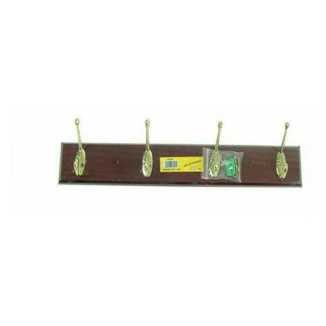 APPENDIABITO ATTACCAPANNI DA MURO PARETE IN LEGNO 3 4 6 GANCI 23873V 4 GANCI (23874)