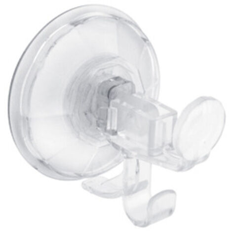 appendino con ventosa crystal silicone   9 cm con ganci attaccapanni