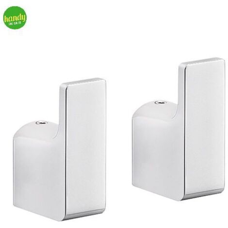 Appendino da parete in ottone cromato modello pirenei dim. cm (lxpxh): 2x3,3x5,3 - cromato Gedy