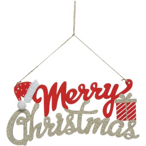 Appendino in legno merry 30cm - Feeric lights & christmas