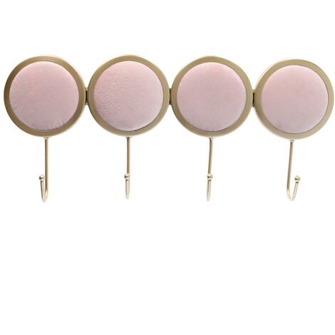 Appendino metallo 4 posti rosa cm 41x18