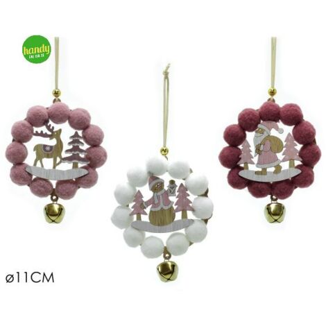 Appendino natalizio general trade con campanello Ø11 cm (1pz)