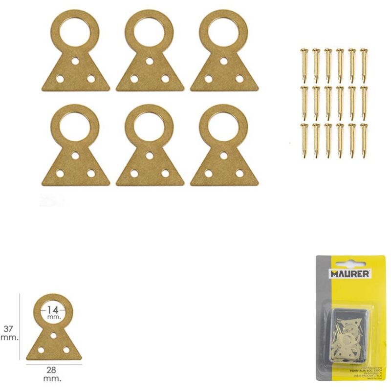 Appendiabiti fisso Nº2 (Blister 6 pezzi)