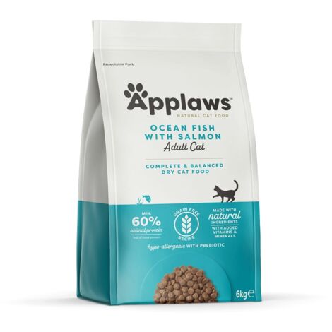 Applaws 5060122497312 Croquettes pour chats adultes 6 kg Poisson