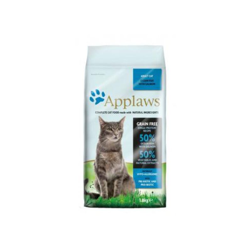 

Cat Dry Adulto Pescado y Salmón 1,8kg - Applaws