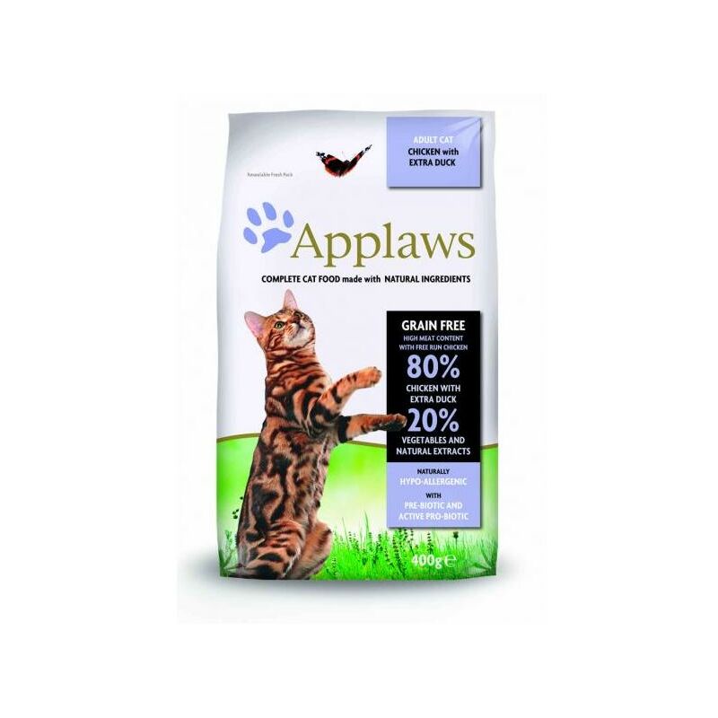 

Cat Dry Adulto Pollo y Pato 400g - Applaws